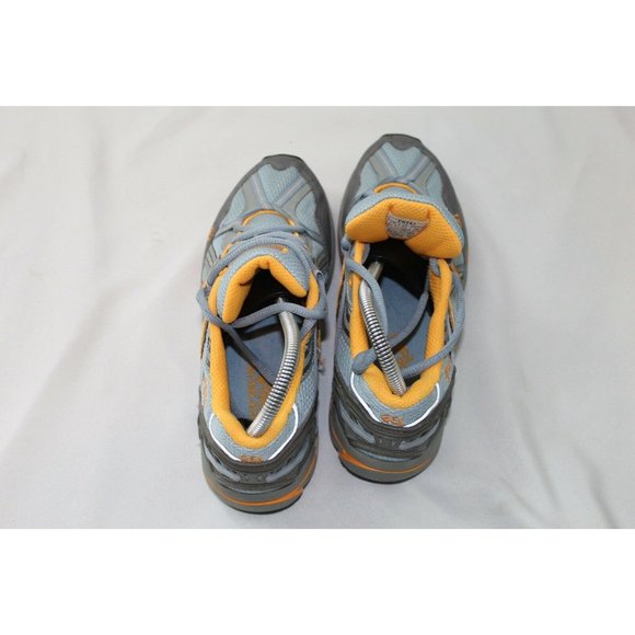 Asics Gel Trail Attack 7 gray orange Running Shoes T161N - Women's Size 7.5 - Picture 5 of 7